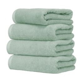 Ruggeri 4 Piece Guest Towel Set, 40x50 cm, Soft Cotton, Sage