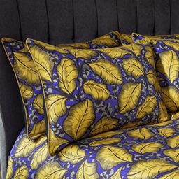 EW by Edinburgh Weavers Magali Pillowcase Pair,Ochre,50 x 75cm