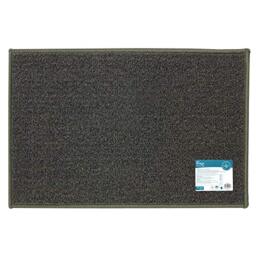 JVL Braga Machine Washable Latex Backed Door Mat, Grey