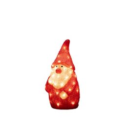 Konstsmide Christmas Outdoor Figures Decoration/Outside Lights LED Acrylic Santa Claus/Outdoor Lighting (IP44) / 40 Warm White LEDs/Transparent Cable