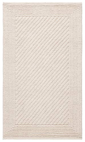 Safavieh Natural Fiber Rug for Living Room, Dining Room, Bedroom - Natural Fiber Collection, Short Pile, in Ivory, 60 x 110 cm