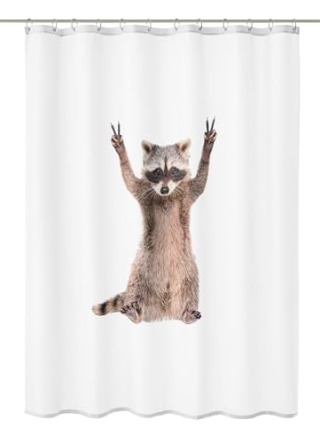 Kleine Wolke Polyester Shower Curtain, Taupe, 180 x 200 cm