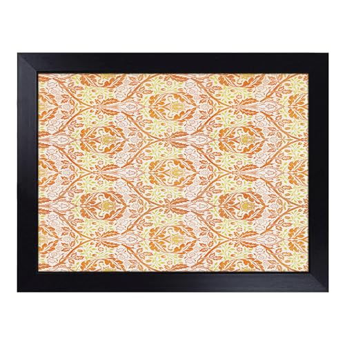 Lap Tray with Bean Bag Cushion, Golden Bough Print By William Morris - Handmade in the UK, Raised Wooden Edge, Padded Cushion, Heat-Resistant Wipe-Clean Surface, for Meals, Laptops and Crafts
