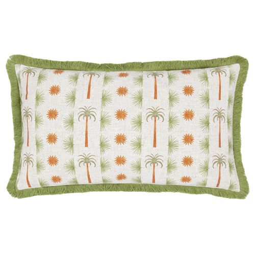 furn. Tropicala Palm Printed Cushion Cover - Multicolour - 30x50cm