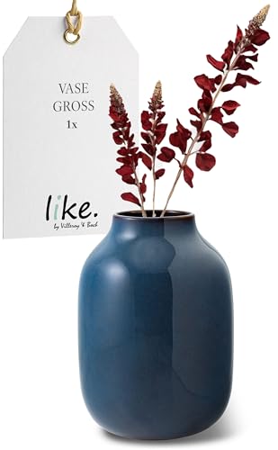 like. by Villeroy & Boch 10-4286-5090 Vase, Stoneware, Blue