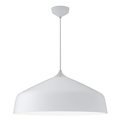 Astro Ginestra 500, Dimmable Indoor Pendant (Matt White) E27/ES - Smart Bulb Compatible, Designed in Britain - 1361013 - 3 Years Guarantee