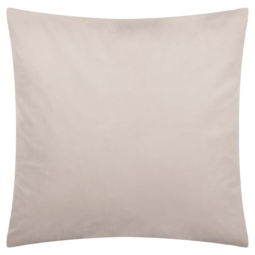 Paoletti Sunningdale Cushion Cover (Silver - 50x50cm) - Sumptuous Plain Soft Velvet Luxury Decorative Case