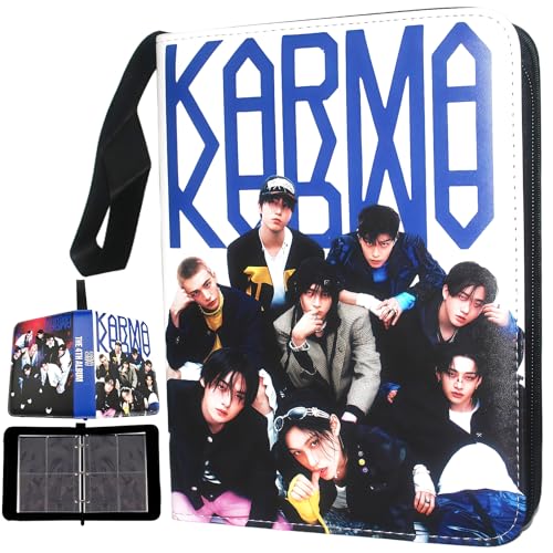 Stray Kids Photocards Binder 400 Pockets Photo Cards Holder Stay Kids KARMA Album Photocard Binder HOLLOW Postcard Holder Straykids Merch Boys and Girls Gift for STAY
