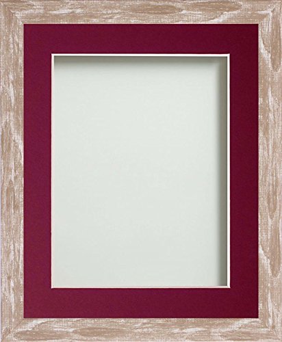 Frame Company Camber Range A3 Brown Picture Photo Frame with Plum Mount For Image Size A4