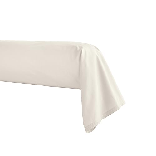 Première Meringue Percale Bolster Pillow Cover 43 x 190 cm Essix