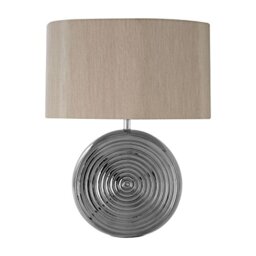 Premier Housewares Contemporary Look Silver Ceramic Table Lamp/Adjustable Reading Table Lamp Ideal For Living Rooms And Bedrooms/ w38 x d20 x h48cm.