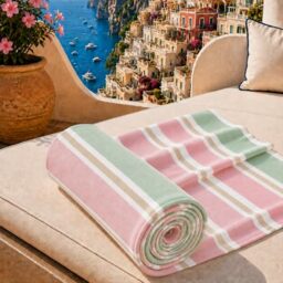 PETTI Artigiani Italiani - Microfibre Beach Towel, Beach or Pool Towel, Beach Towel, Large 90 x 180 cm, Millerighe 29
