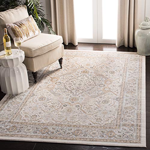 Safavieh Traditional Rug for Living Room, Dining Room, Bedroom - Isabella Collection, Short Pile, in Cream and Beige, 120 x 180 cm