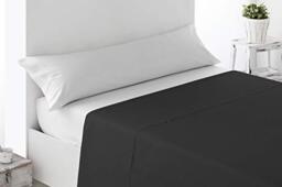 Miracle Home Soft and Comfortable 50% Polyester Fitted Sheet 150cm Black
