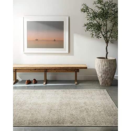 Livabliss x Becki Owens Margot Vintage Rug - Area Rugs for Living Room 160x213 cm, Bedroom - Scandi Neutral Rugs, Traditional Patterned Boho Style, Natural Easy Care Pile - Large Rug, Ivory, Sage