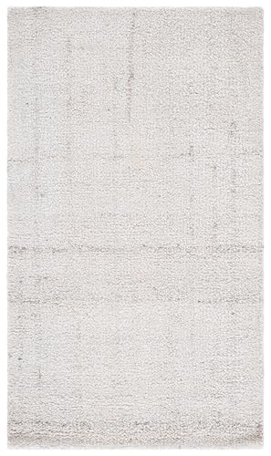 Safavieh Contemporary Rug for Living Room, Dining Room, Bedroom - Abstract Collection, Short Pile, in Ivory, 61 X 91 cm
