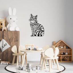Stylish Black Decorative Metal Wall Accessory, 46 x 68 cm, 100% Metal, 1.5 mm Thickness, Perfect for Modern Home Decor & Unique Wall Art