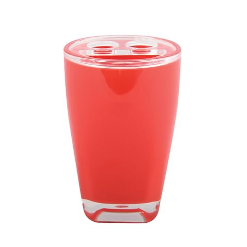 MSV Acrylic Tooth Brush Holder, Red
