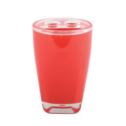 MSV Acrylic Tooth Brush Holder, Red