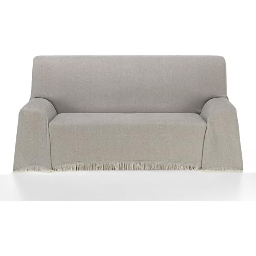 ECOMMERC3 - Multipurpose Bedspread Size 180 x 260 cm for Sofa or Bed ??? Multi-purpose Foulard Extra Soft Touch Brown