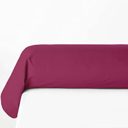 Baikal Set of 2 Bolster Pillowcases 100% Cotton Fuchsia 85 x 185 cm