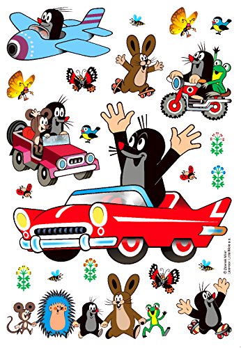 Little Mole DK 1726 Self Adhesive Wall Sticker, Film, Multi-Colour, 42.5 x 65/16.7 x 25.5-Inch
