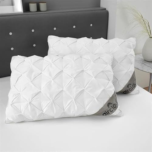GC GAVENO CAVAILIA Bed Pillows 2 Pack - Hotel Quality Neck & Shoulder Support Anti Bacterial - Breathable Microfiber Side Sleeper Pillow - Standard Size Firm Pillows (48x74 cm)