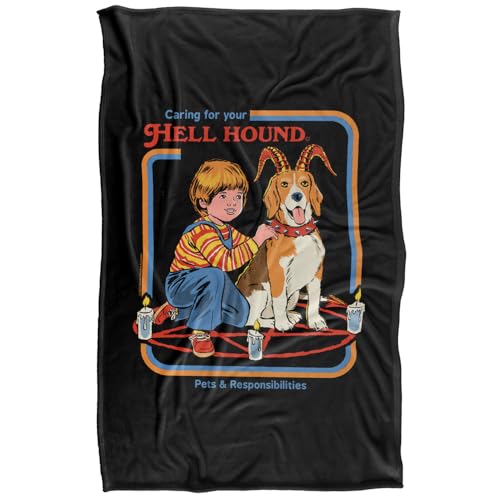 Steven Rhodes Hell Hound Silky Touch Super Soft Throw Blanket 91 X 147 Cm
