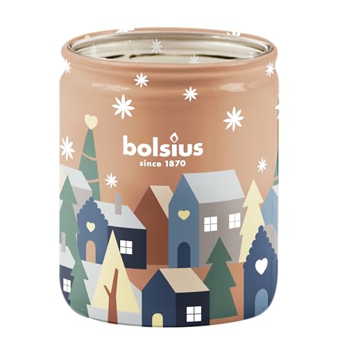 Bolsius – Silent Night - Scented Candle – 6 Pieces - Burning Time of 23 Hours - 82 x 68 mm - Natural Extracts - Contains Vegan Wax - Palm Oil Free