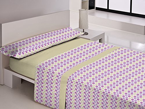 Gale Hayman Style libela Avila Sheets, algodón-poliéster, Beige, 195 x 105 x 3 cm