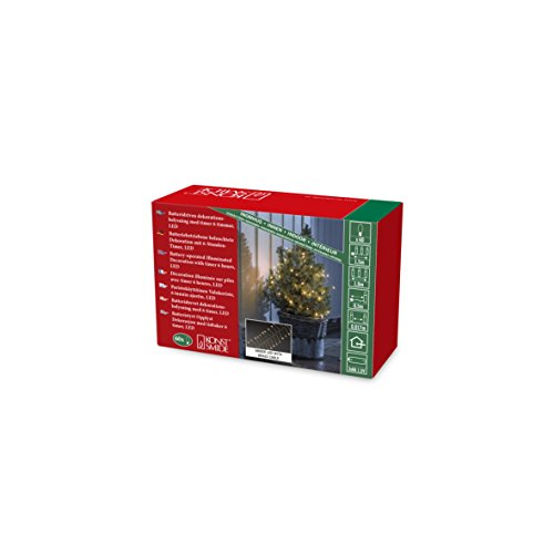 Konstsmide Micro LED Fairy Lights, Fire Cracker, Plastic Brass