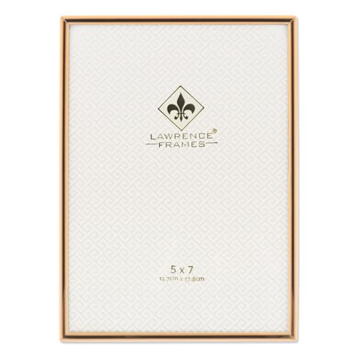 "Lawrence Frames 5"" W x 7"" H Simply Gold Metal Picture Frame (670057)"