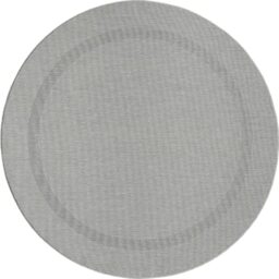 Mia's Teppiche Lara In- and Outdoor Rug, Flat Fabric, 160 cm, round, Grey