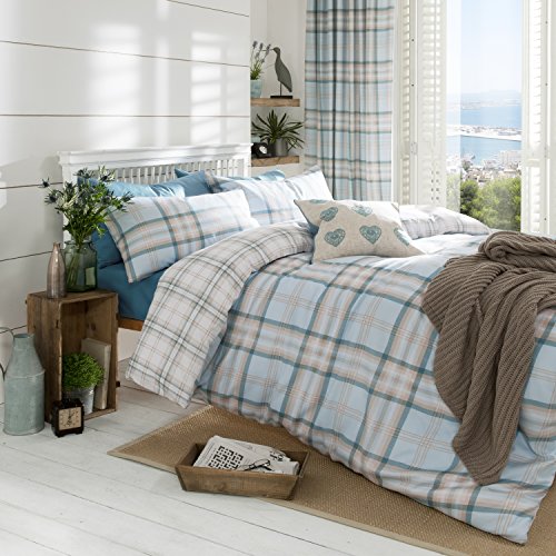 Catherine Lansfield Kelso Bedding Set Modern 280x180x1 cm blue