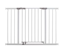 Dreambaby Ava Extra Wide Hallway Baby Gate, Fits Openings 99cm to 105.5cm, 75cm Tall- Ideal for Wider Doorways and Hallways - White