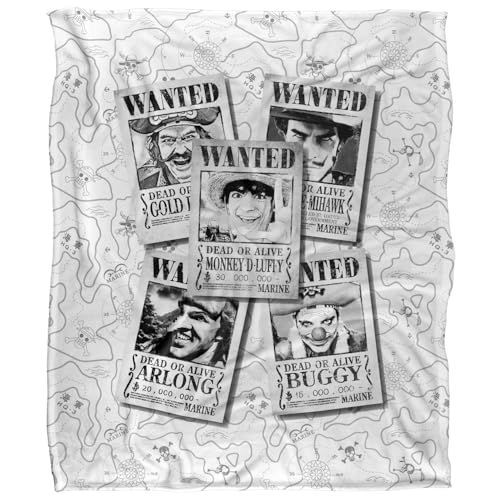 One Piece Wanted Posters Silky Touch Super Soft Throw Blanket 152 X 127 Cm