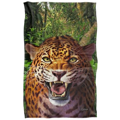 Jq Licensing - Jlo Leopard Hunting Silky Touch Super Soft Throw Blanket 91 x 147 Cm