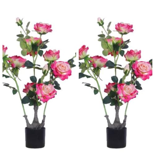 Zstar Artificial Peony Trees, Pink, Rosa 70cm