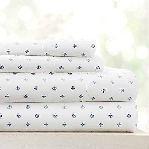 Linen Market Becky Cameron Bed Sheet Set, Navy, Queen