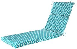 Pillow Perfect Indoor/Outdoor Hockley Chaise Lounge Cushion, Teal