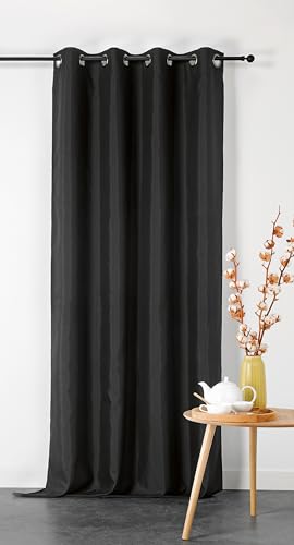 Linder M1-135 x 240 cm Double Curtain Non-Fire Mat Black