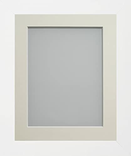 Frame Company Candy Range White Picture Photo Frames with Mount*Choice of Colours*