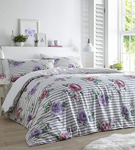 Yorkshire Linen Renee Lemon Duvet Cover Set, Double