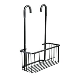 TATAY Shower Caddy Aluminium - Moisture- and Corrosion-Resistant - Supports 8 kg - Easy No-Drill Installation - Hanging Shower Basket with Efficient Drainage - 28 x 12.8 x 38.5 cm - Black