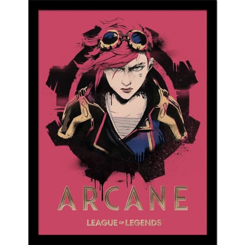 Pyramid International Arcane Vi 30 x 40 cm Framed Collector Print, Officially Licensed League of Legends Artwork, One Size
