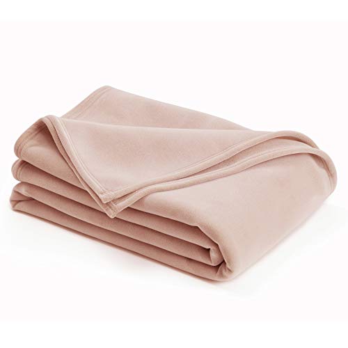 Vellux® 1B07041 Original Insulating Core Hotel Style Machine Washable Soft Cozy Warm Pet Friendly Bed Sofa blanket King size, Pink