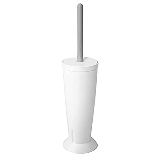 TATAY Toilet Brush - Durable Materials - Toilet Brush with Holder - Long-Lasting and Fixed Brush for Daily Hygiene - Easy to Clean - Made in Spain - 14 x 14 x 40.5 cm – White