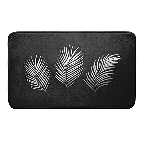 Douceur d'interieur Orbella Bath Mat, Black/Silver, 45 x 75 cm