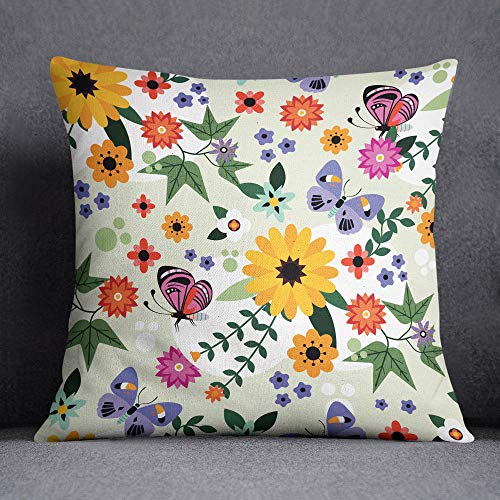Bonamaison Decorative Cushion Cover, Throw Pillow Case, Size: 45X45 Cm - Designed and Manufactured in Turkey