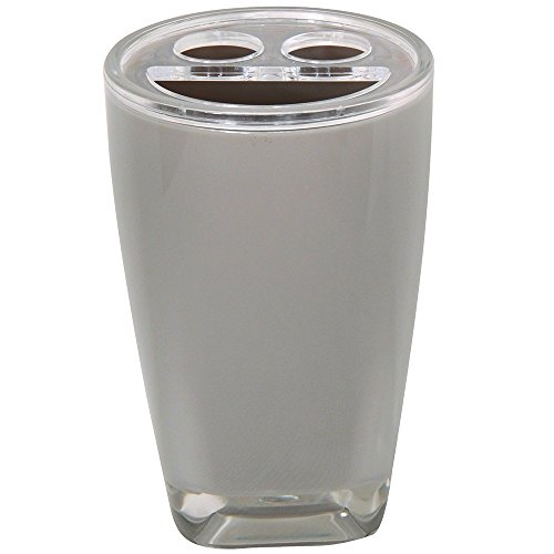 "MSV ""Tahiti Toothbrush Holder, Grey/Brown"